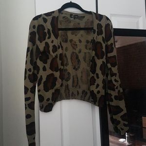 Leopard  print cardigan